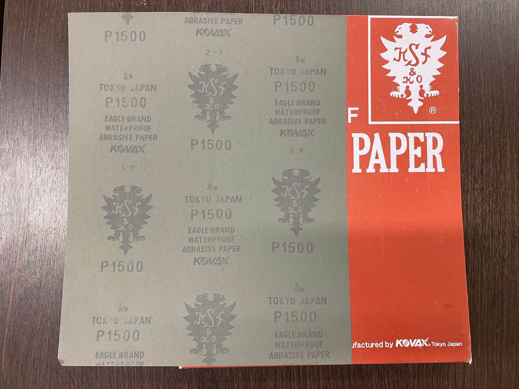 Eagle Brand Waterproof Sandpaper Japan 1500 Grit for DIY Resin Art