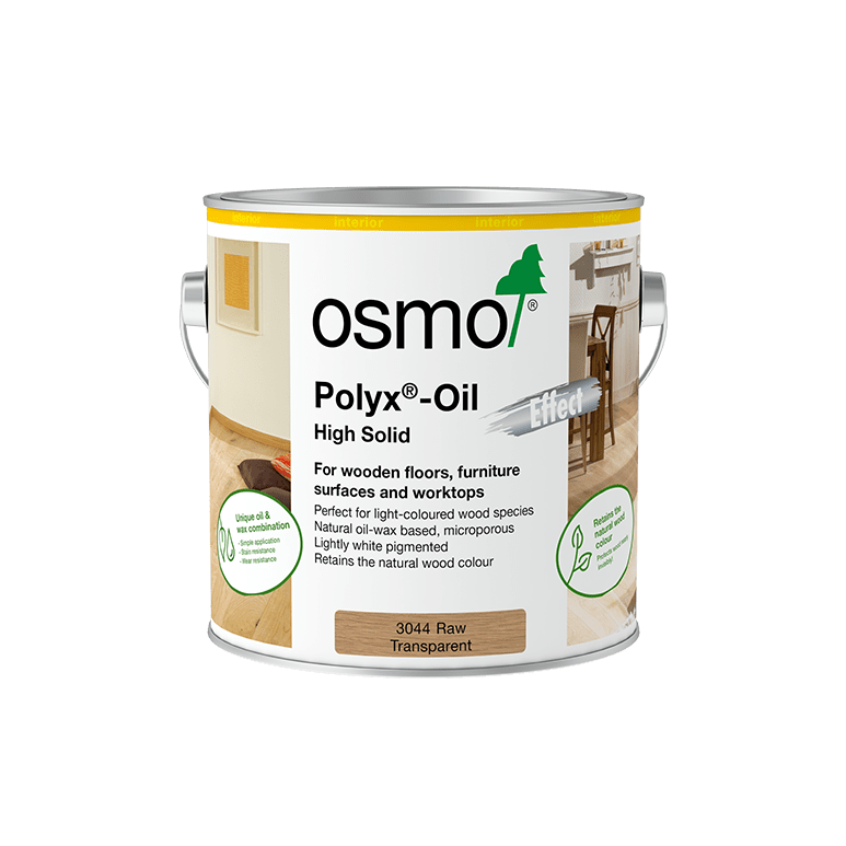 Osmo Hardwax-Olie 3044 Raw Transparant 2,5 liter Ver