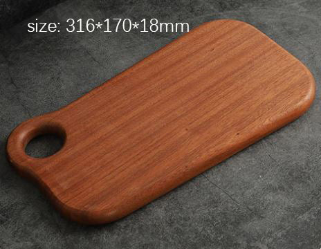 Creative Solid ebony chopping board, wooden kitchen cutting board, multi-functional bread board and serving tray.