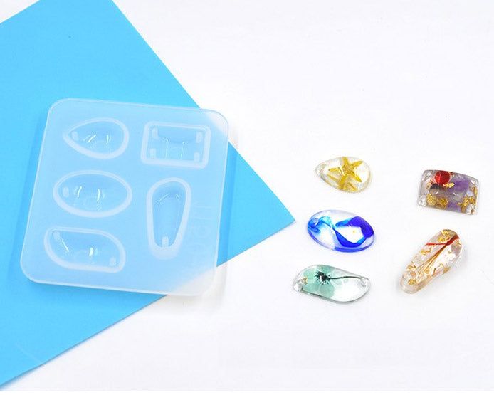 DIY Silicone Resin Moulds Earrings Pendant Epoxy Casting Moulds - 26