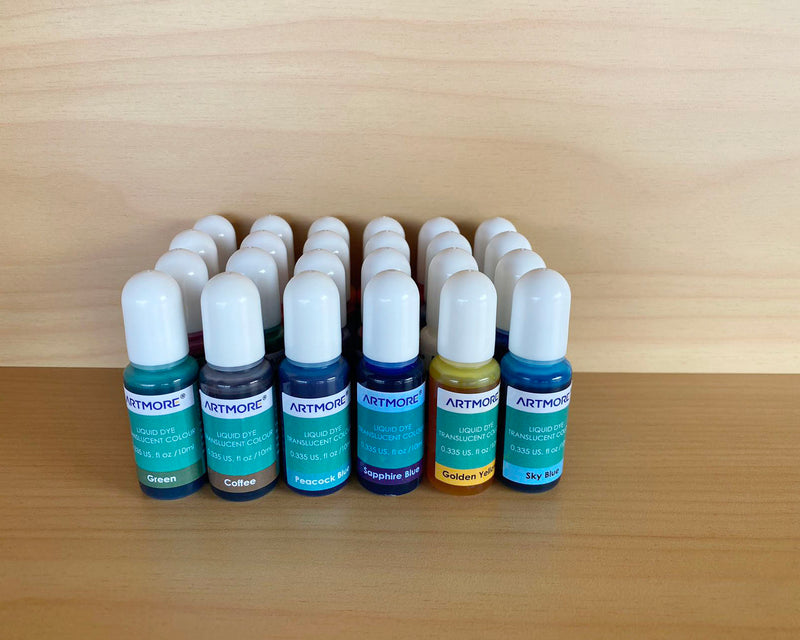 Liquid Epoxy Resin Dye Translucent Colour - 10ml each - 02