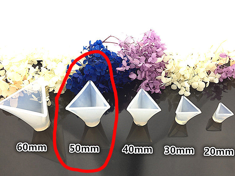 Triangular Cone Moulds Hexagonal Silicone Resin Moulds Super flexible, Super Transparent Clear, Moulds for Casting with Resin, Cement, Candle