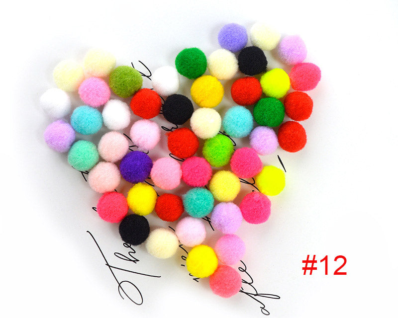 Assorted Pompoms Multicolor Arts and Crafts Pom Poms Balls for DIY Art Creative Crafts Decorations