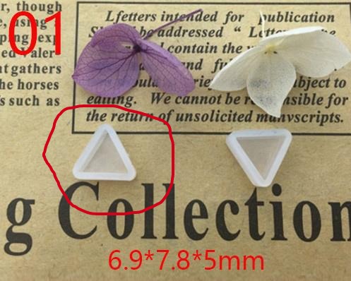 DIY Silicone Resin Moulds Stud Earrings Pendant Epoxy Casting Moulds Jewelry Making Handmade Craft