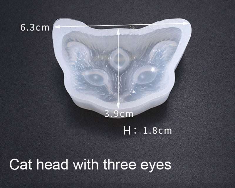 Cat Head Tag Moulds – Resin Art NZ - Main Image