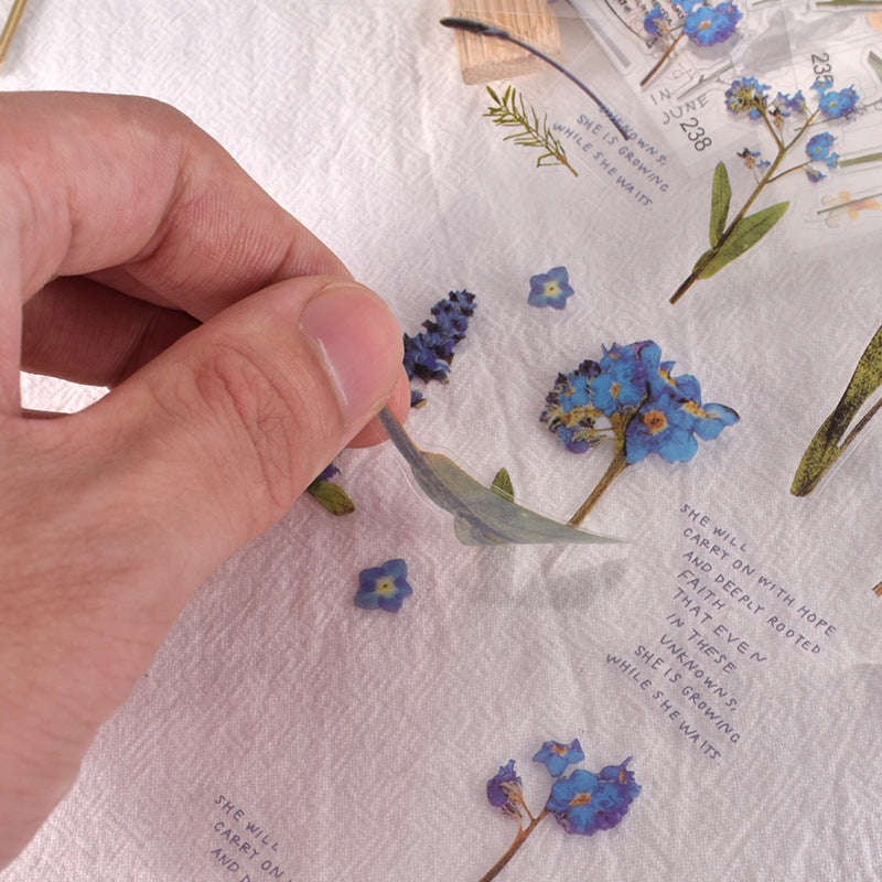 Multiple Flower Material Stickers - Sealed in Pocket Pack