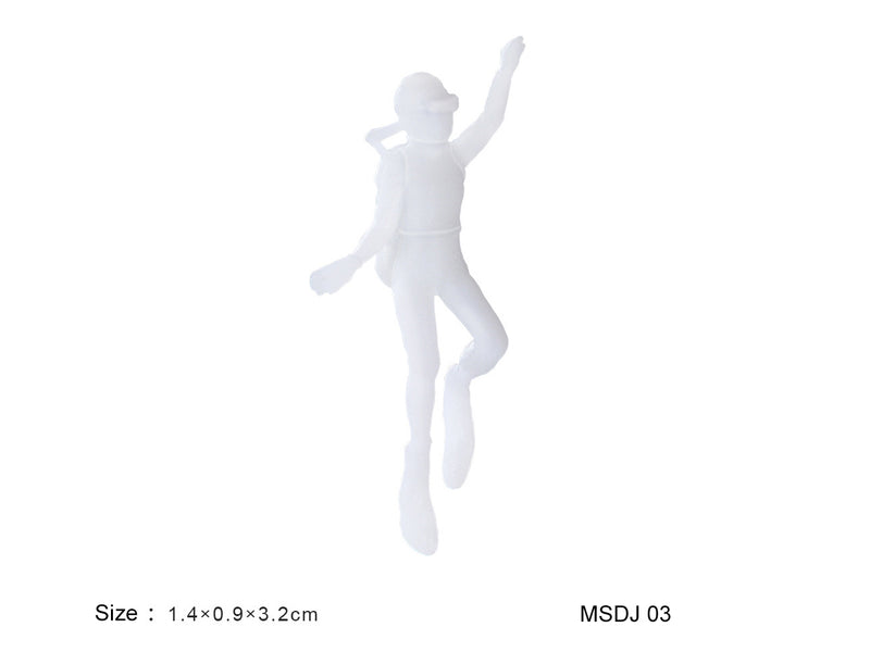 3D Miniature Scuba Diver Resin Filler-Craft Resin Filling Model-Silicone Mold Filler-Diver Micro Landscape Decor-Jewelry Making Supplies