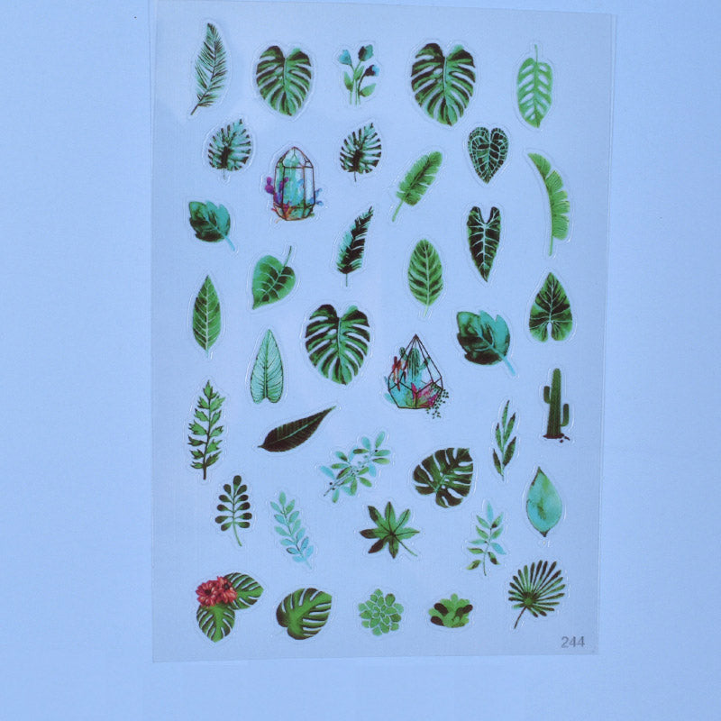 Multiple Flower Material Stickers - Sealed in Pocket Pack