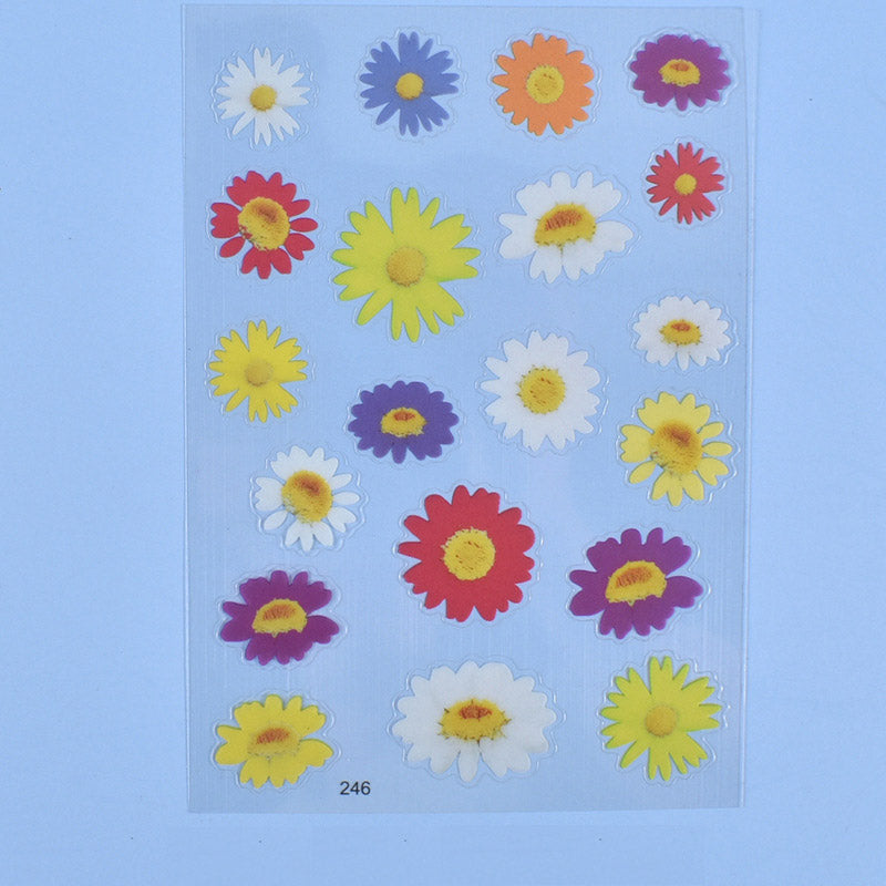 Multiple Flower Material Stickers - Sealed in Pocket Pack