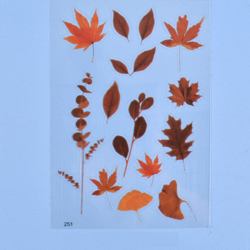 Multiple Flower Material Stickers - Sealed in Pocket Pack
