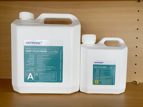 Pourable liquid plastic shop resin