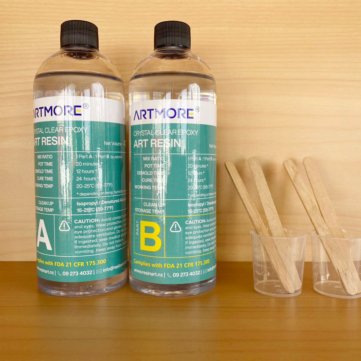 New Updated! FDA Approved Epoxy Resin 11 by Volume 944 ml Kit Artmo