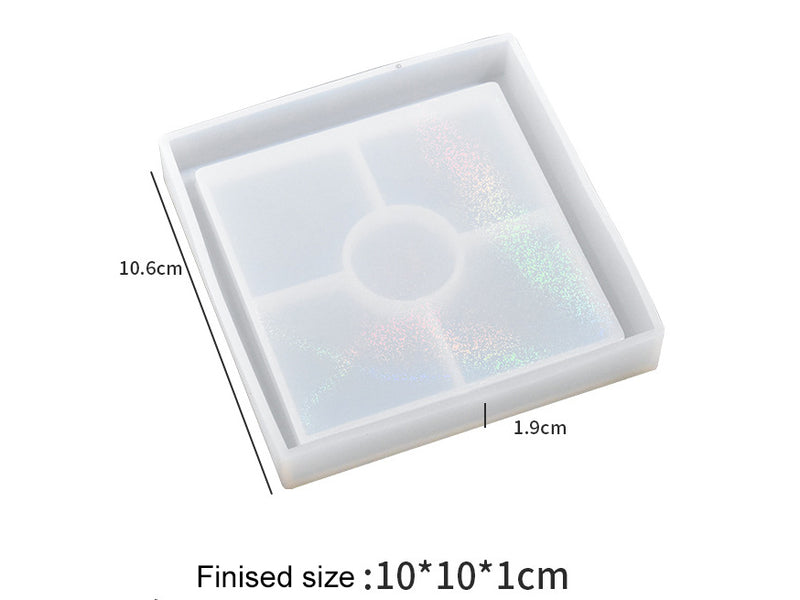 Holographics Coaster Moulds - Round/Square/Hexagonal