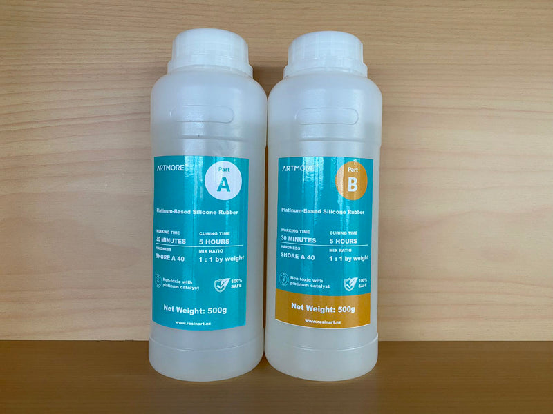 RTV Addition Cure Liquid Silicone Rubber - Mould Making - Shore A 40 - 1kg