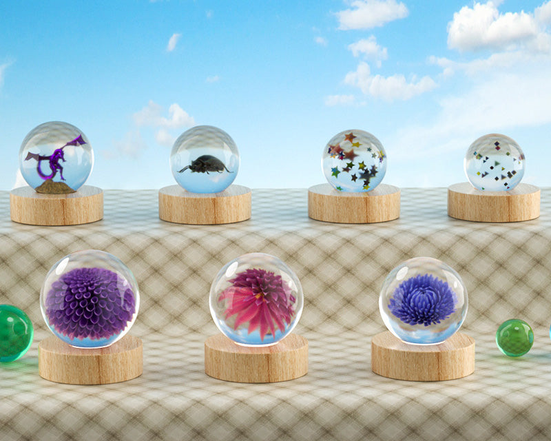 Sphere Silicone Resin Mould, Round Silicone Moulds, Epoxy Resin Ball Mould for Resin Jewelry, Flat Bottom
