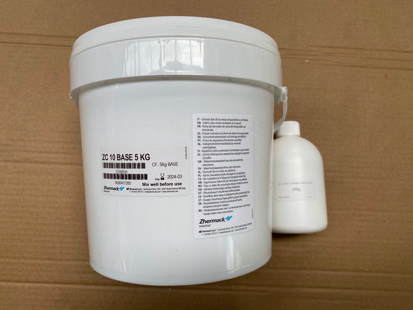 ZHERMACK CONDENSATION SILICONES (Tin curing agent) 5kg + 250g Made In Italy High Mechanical Strength