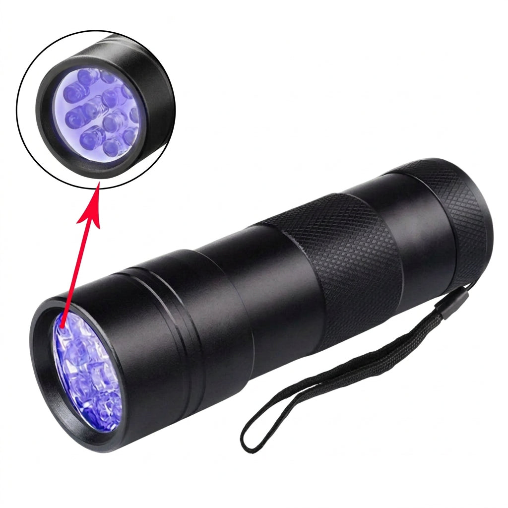 UV Torch Flashlight 12 LED