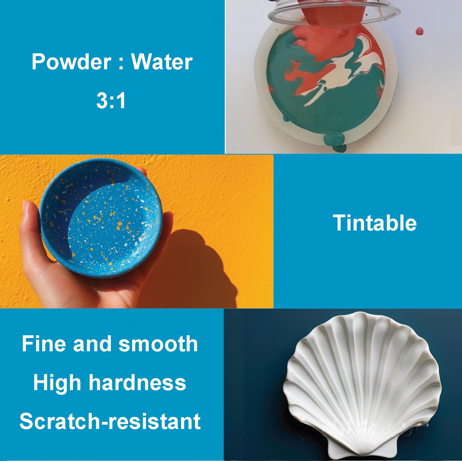 Pro Cast Starter Kit Fast-Cure Resin Casting Kit for Beginners Water-A ...