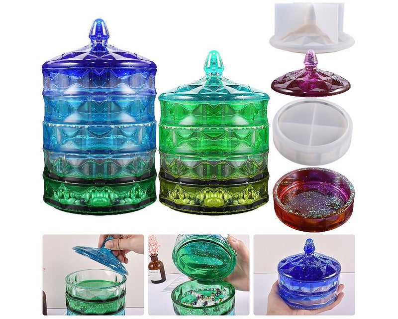 Jewelry Storage Moulds Set for DIY Craft and Resin Art - 04