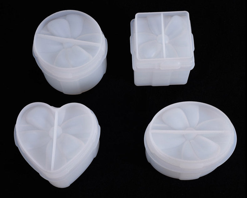 Butterfly Bow Gift Box Container with Lid Resin Mould Jewelry Storage Box Container Resin Casting Silicone Mould Epoxy DIY Art Crafts