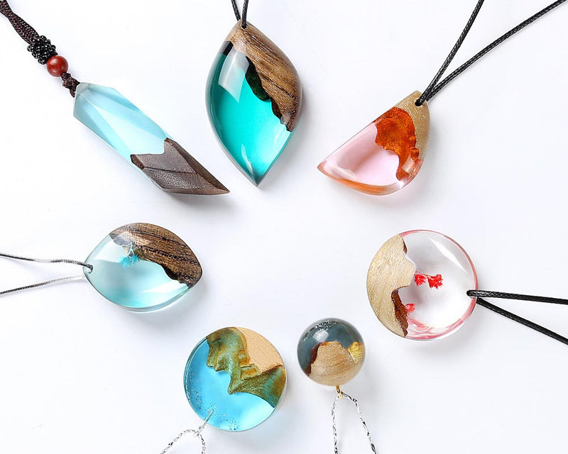 Fake Mountain  Resin Epoxy Craft Wood Natural Snow Mountain Dried Flower Resin Decorative Craft DIY Ring Pendant Micro Landscape Making for Jewelry