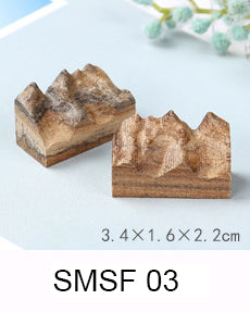 Fake Mountain  Resin Epoxy Craft Wood Natural Snow Mountain Dried Flower Resin Decorative Craft DIY Ring Pendant Micro Landscape Making for Jewelry