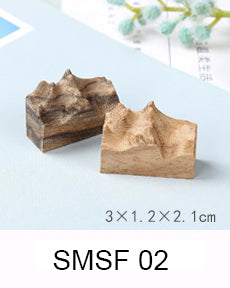 Fake Mountain  Resin Epoxy Craft Wood Natural Snow Mountain Dried Flower Resin Decorative Craft DIY Ring Pendant Micro Landscape Making for Jewelry