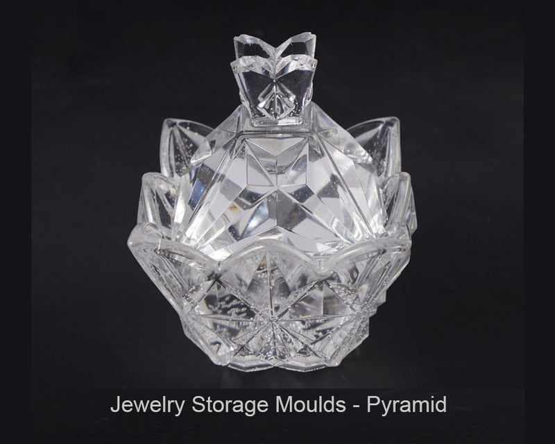Jewelry Storage Moulds Set for DIY Craft and Resin Art - Pyramid