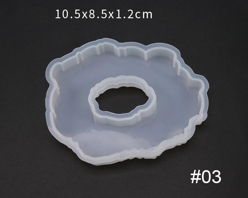 Irregular Coaster Moulds - 010 with hole