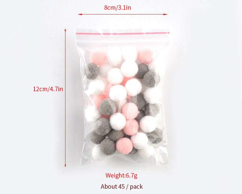 Assorted Pompoms Multicolor Arts and Crafts Pom Poms Balls for DIY Art Creative Crafts Decorations