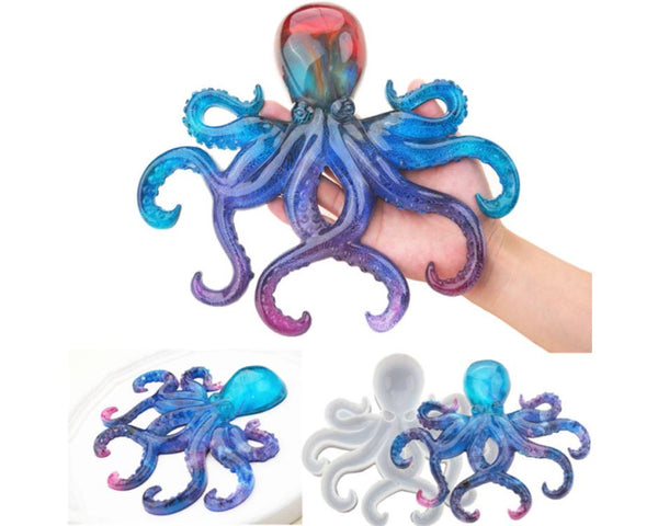 Octopus Mould Silicone for Crafts Decoration Octopus Shape Epoxy Resin Mould Cake Decorating Tools