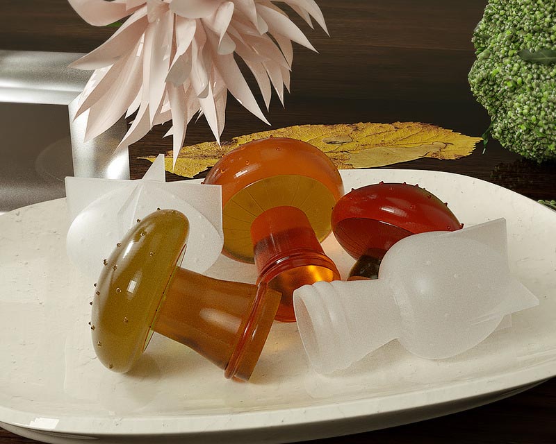 Mushroom Moulds Fun showcase Plant Silicone Molds Set for Epoxy Resin Soap Candle Wax Polymer Clay Concrete Plaster Fondant
