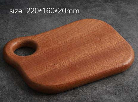 Creative Solid ebony chopping board, wooden kitchen cutting board, multi-functional bread board and serving tray.