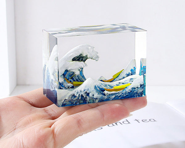 3D Model Resin Mould Decoration Resin Filler Simulated - The Great Wave off Kanagawa