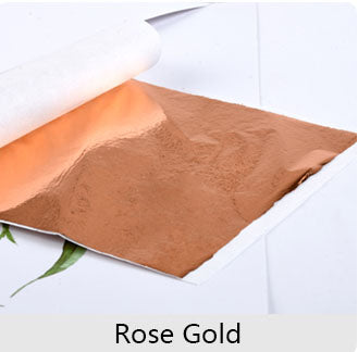 Gold Leaf Sheets for Resin, Gold Foil Flakes Metallic Leaf for Resin Jewelry Making, Nail Art, Slime, and Gilding Crafts
