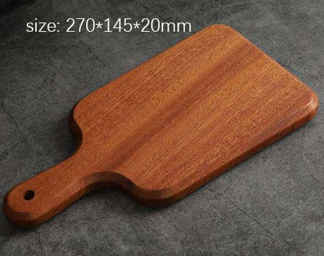 Creative Solid ebony chopping board, wooden kitchen cutting board, multi-functional bread board and serving tray.