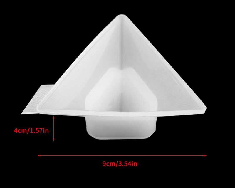Triangular Cone Moulds Hexagonal Silicone Resin Moulds Super flexible, Super Transparent Clear, Moulds for Casting with Resin, Cement, Candle - 2