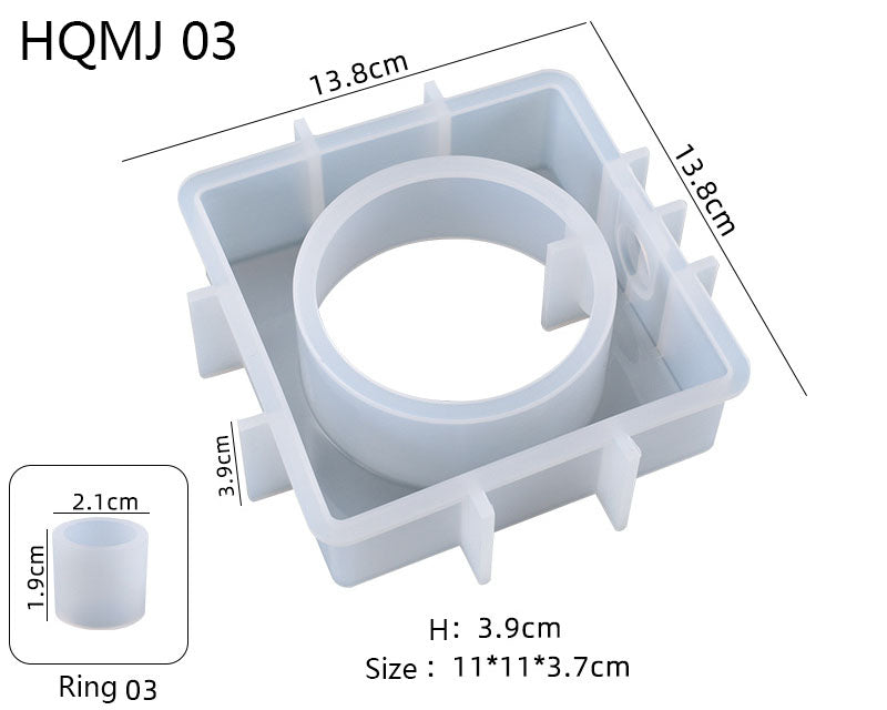 Flower Vases Moulds Flower Holder Silicone Resin Casting Moulds