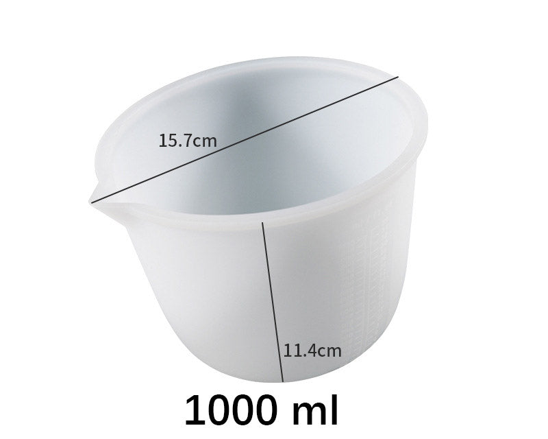 Silicone Measuring Cups for Resin Non-stick Mixing Cups, Precise Scale