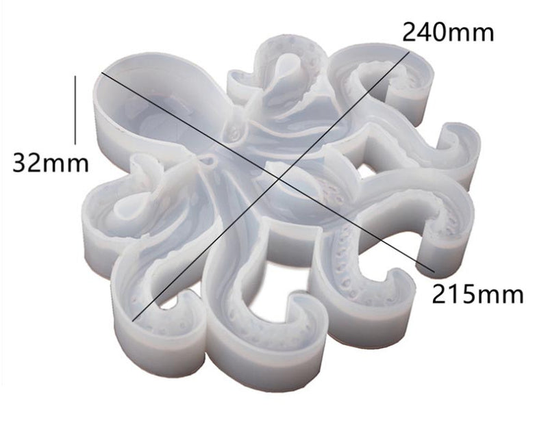 Octopus Mould Silicone for Crafts Decoration Octopus Shape Epoxy Resin Mould Cake Decorating Tools