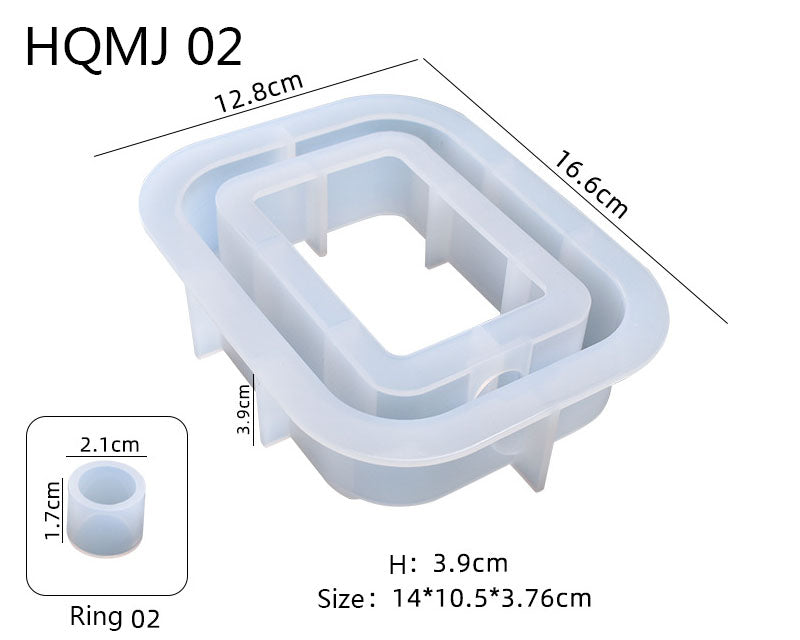 Flower Vases Moulds Flower Holder Silicone Resin Casting Moulds