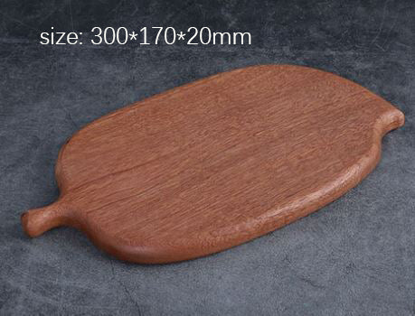 Creative Solid ebony chopping board, wooden kitchen cutting board, multi-functional bread board and serving tray.
