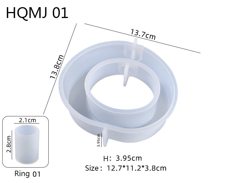 Flower Vases Moulds Flower Holder Silicone Resin Casting Moulds