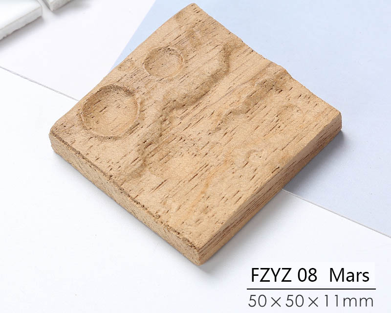 Resin Mould Decoration Filler Accessories Gift 3D Model Wood Block Simulated Space Wood Mars Moon Surface For DIY Resin Craft