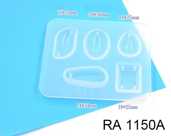 DIY Silicone Resin Moulds Earrings Pendant Epoxy Casting Moulds - 26