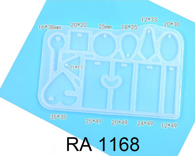 DIY Silicone Resin Moulds Earrings Pendant Epoxy Casting Moulds - 26