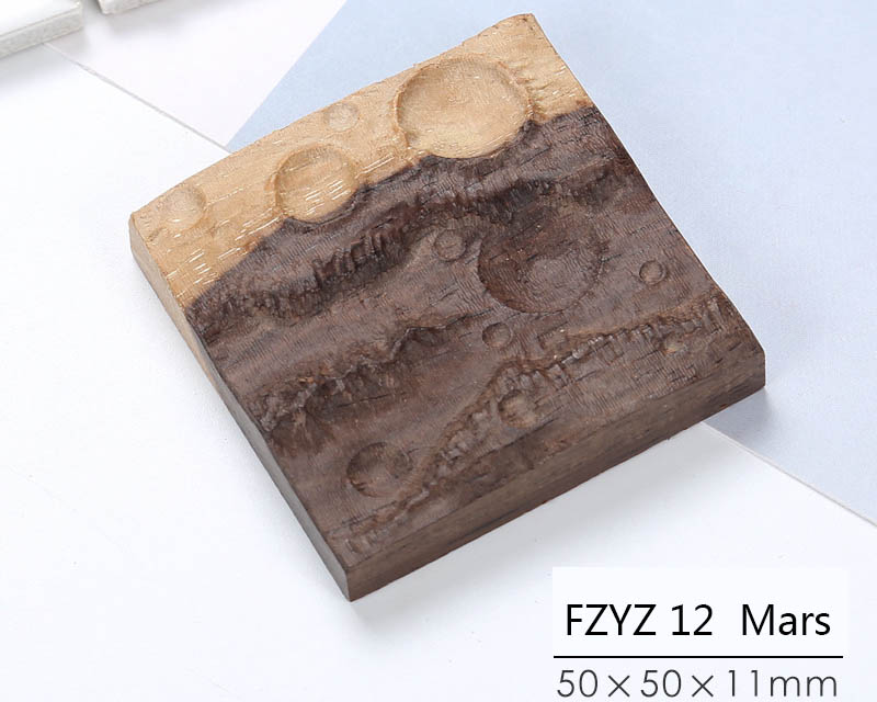 Resin Mould Decoration Filler Accessories Gift 3D Model Wood Block Simulated Space Wood Mars Moon Surface For DIY Resin Craft