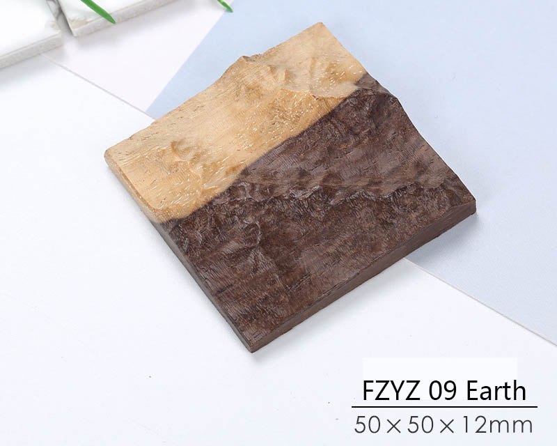 Resin Mould Decoration Filler Accessories Gift 3D Model Wood Block Simulated Space Wood Mars Moon Surface For DIY Resin Craft