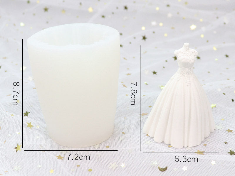 Wedding Bridal Dresses Moulds for Candle, Epoxy Resin, Jesmonite, Aqua Resin, Bramblier and Cement