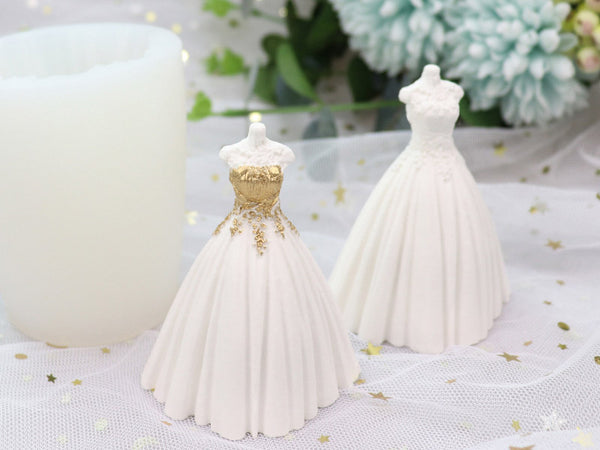 Wedding Bridal Dresses Moulds for Candle, Epoxy Resin, Jesmonite, Aqua Resin, Bramblier and Cement